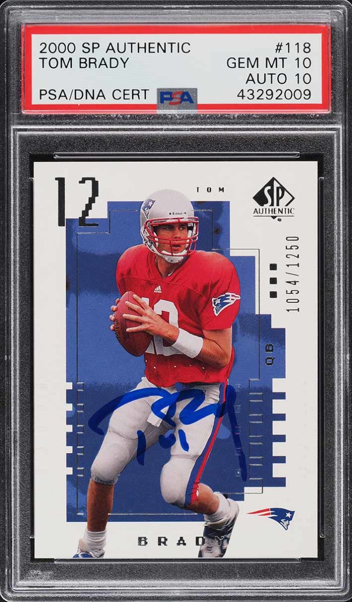 tom brady baseball rookie card