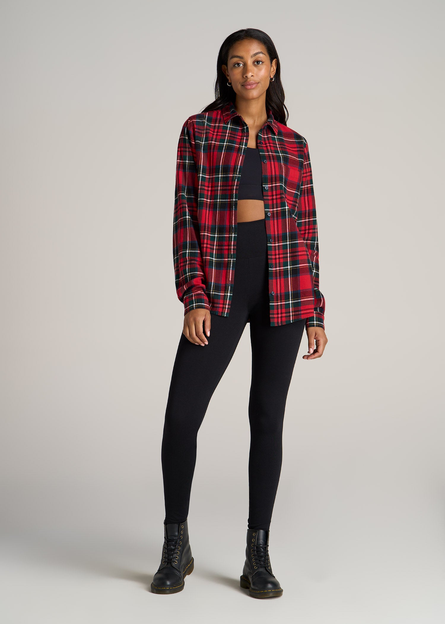 red flannel shirt
