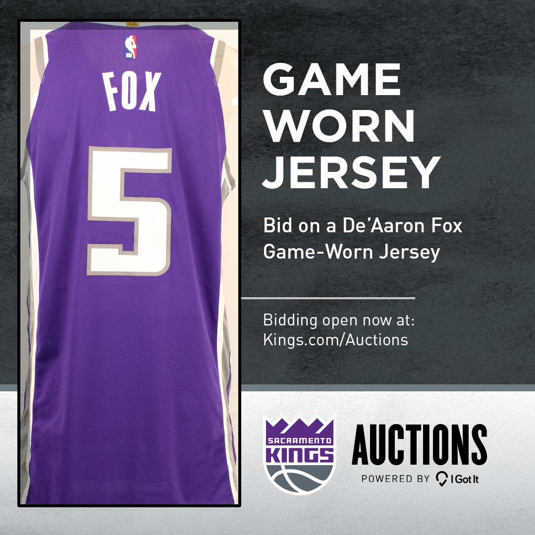 kings game worn jersey