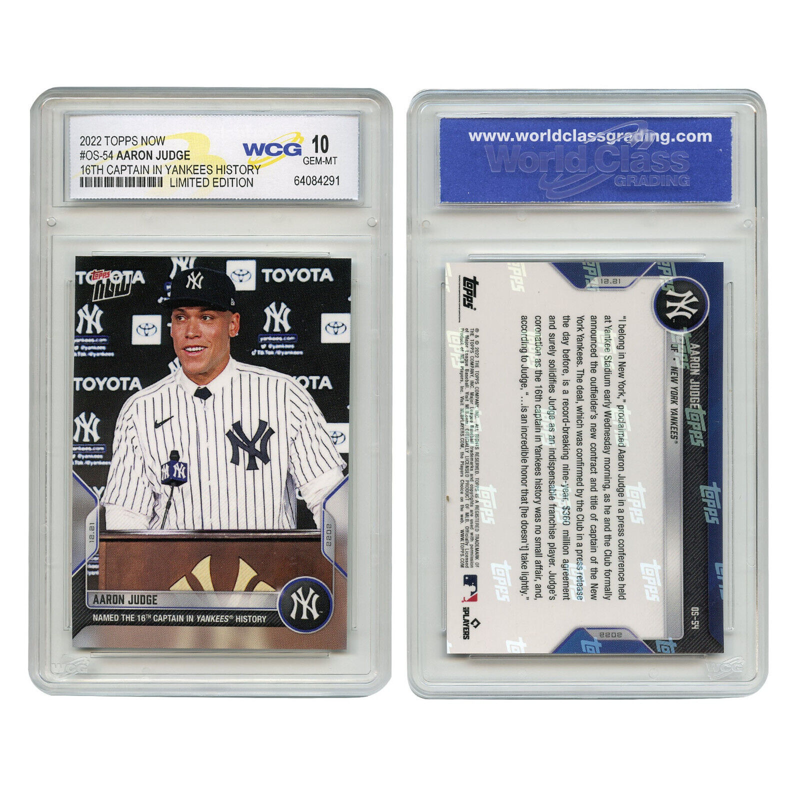 topps aaron judge card